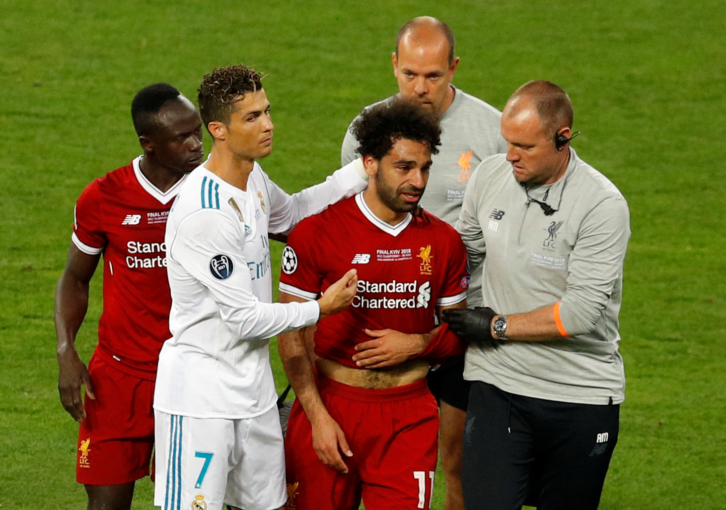 صلاح الباكي يخرج مصابا في نهائي دوري الأبطال